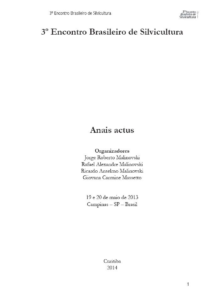 3º Encontro Brasileiro de Silvicultura – Resumo Expandido – 1° Edição [E-book]