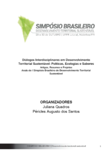 Simpósio Brasileiro de Desenvolvimento Territorial Sustentável [E-book]